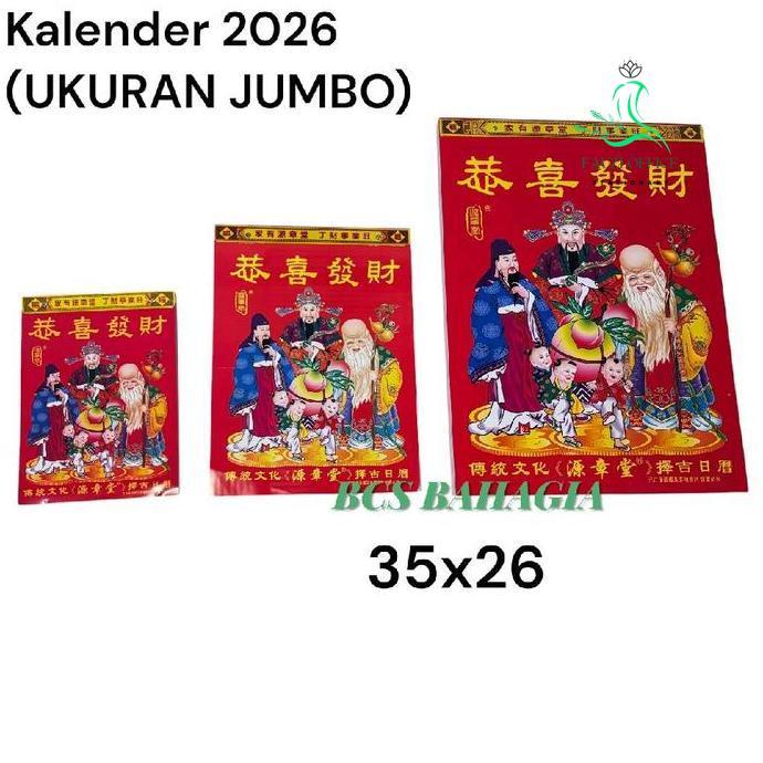 Kalender Harian Tahun 2026 Shio Kuda Cina Lunar Hongkong Terbaru / Kalender Sobek Chinese / Kalender