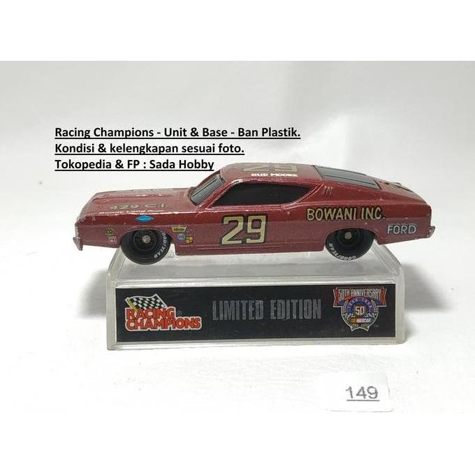 RACING CHAMPIONS 1/64 1969 FORD TORINO TALLADEGA NO 29 BUD MOORE MERAH NASCAR CAR UNIT ONLY CADATOYS