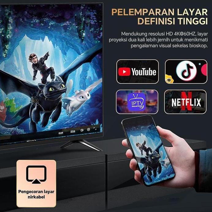 Giaudio Kotak TV Android MXQ PRO 4K 2.4G WIFI 8GB+128GB Smart TV Ultra HD Kotak TV Pintar Pemutar Me