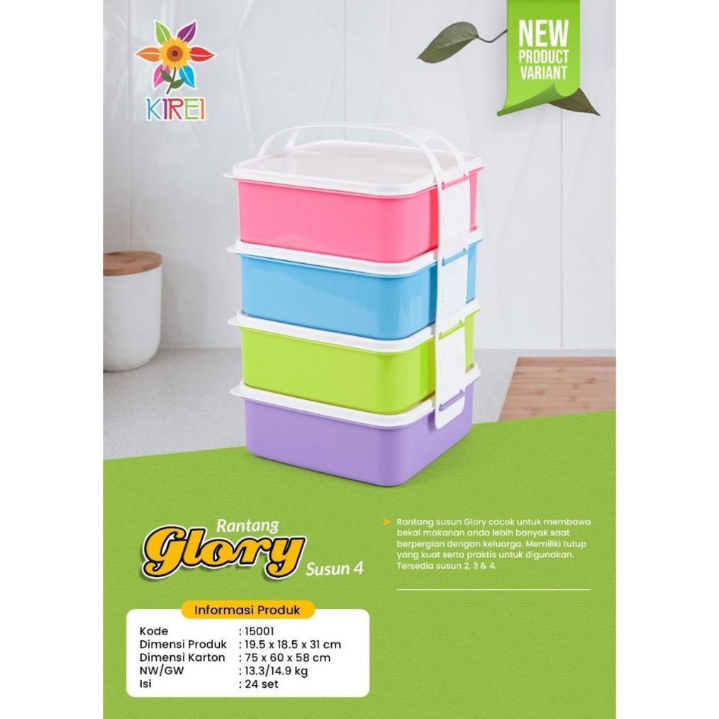 HOT SALE Rantang Makanan Susun 2 - Susun 4 Merk Kirei Hommy - Glory