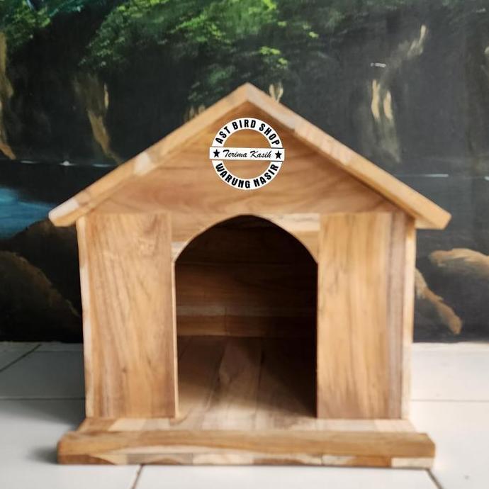 Rumah kucing anjing kelinci marmut kayu jati hutan