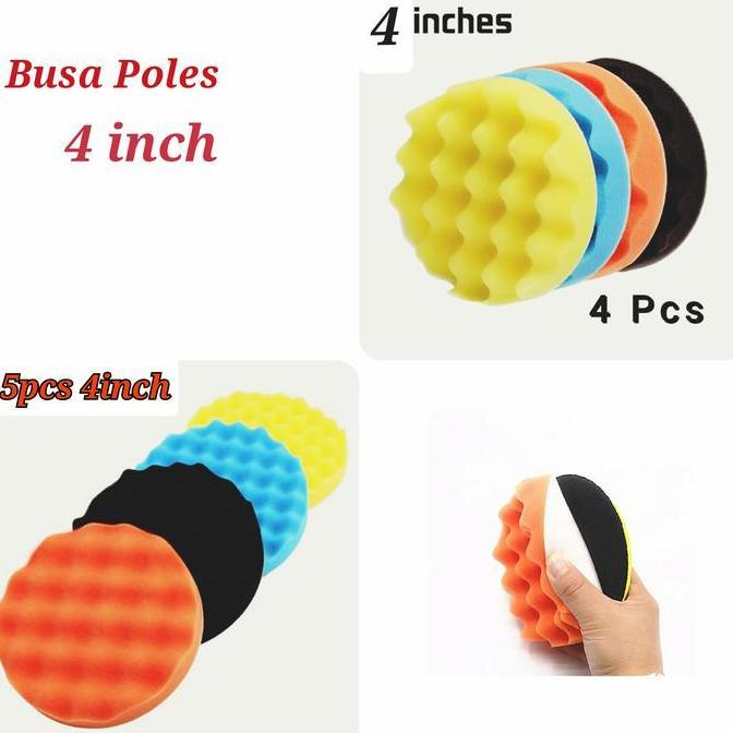 Busa Poles 4 inch 4pcs wax compund polish