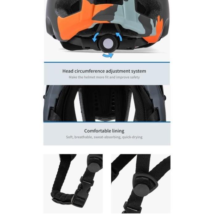 BATFOX F661 Helm Sepeda Gunung XC AM Enduro MTB Downhill Helmet Bike