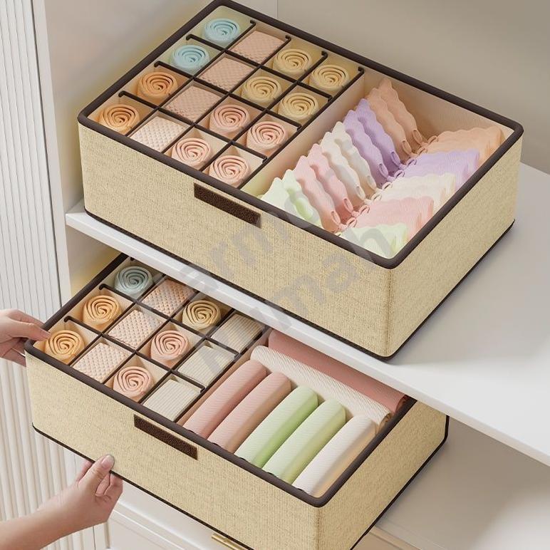 PREMIUM Tempat Penyimpanan Pakaian Dalam Rak Pakaian Dalam Organizer Storage Box Sekat Pengatur Lema