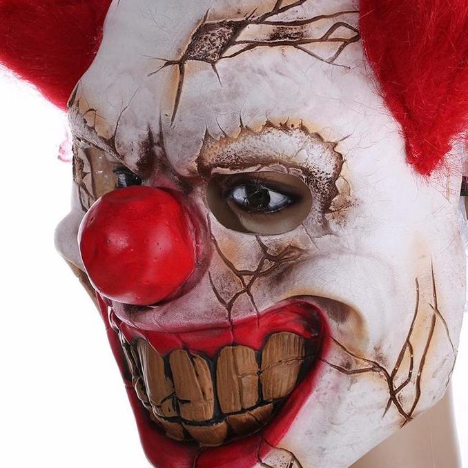 Topeng Badut Seram Clown Joker Halloween