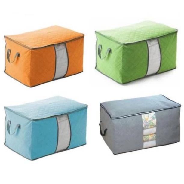 HOT HL0037 BAMBOO STORAGE BOX TEMPAT PENYIMPANAN BAJU ORGANIZER MODEL TIDUR Y1031