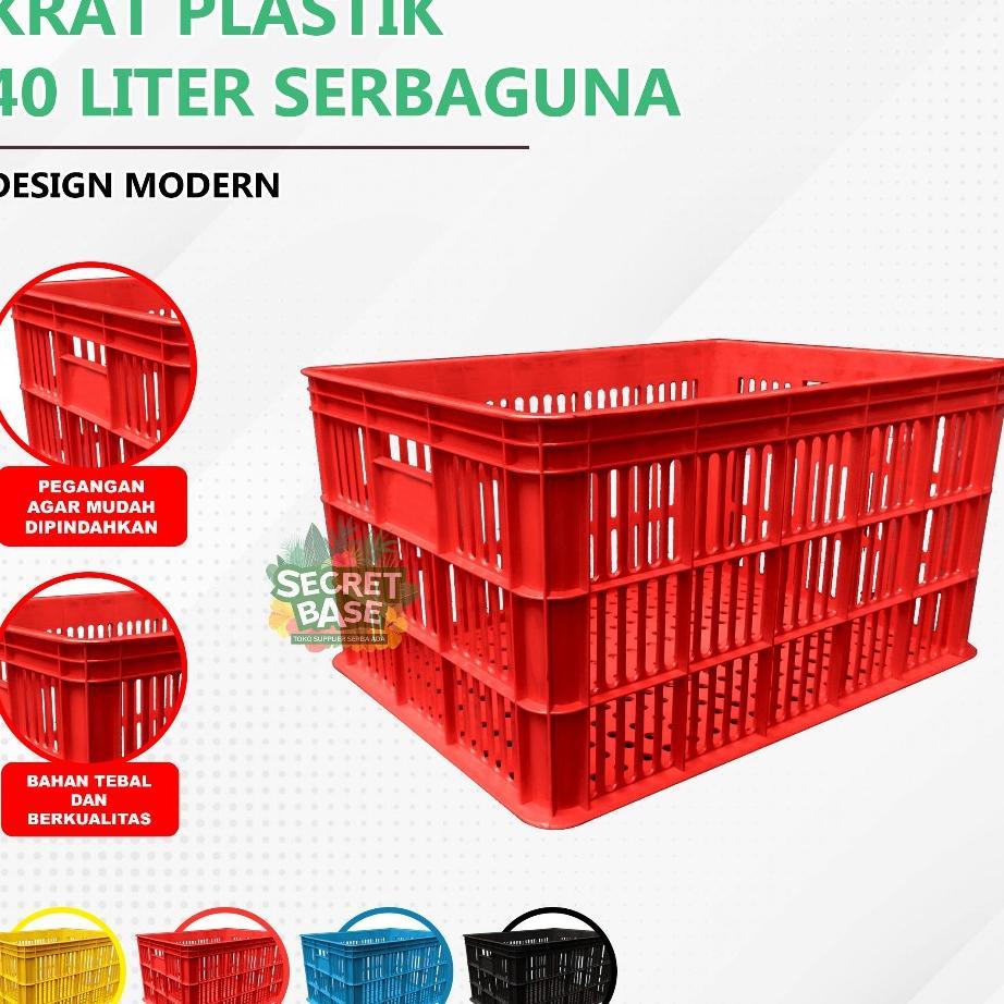 Krat 40 Liter - Krat Piring Buah / Keranjang Pakaian / Krat Serbaguna