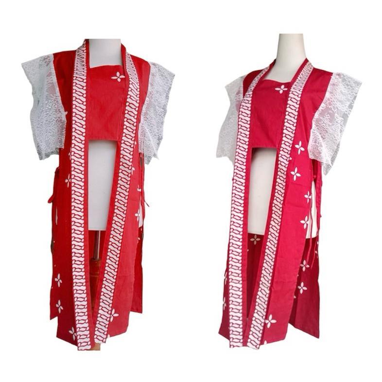 Grade Ori Daisy Outer Kebaya Batik Custom - Outer Batik Cap - Outer Batik Modern - Vest Batik - Oute