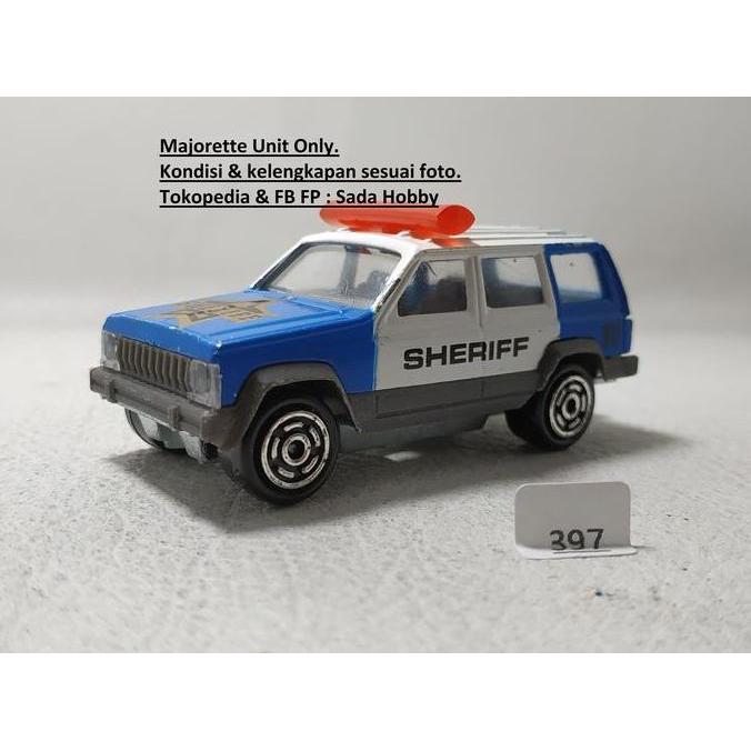 DIECAST MAJORETTE JEEP CHEROKEE SHERIFF BLUE UNIT ONLY CADATOYS