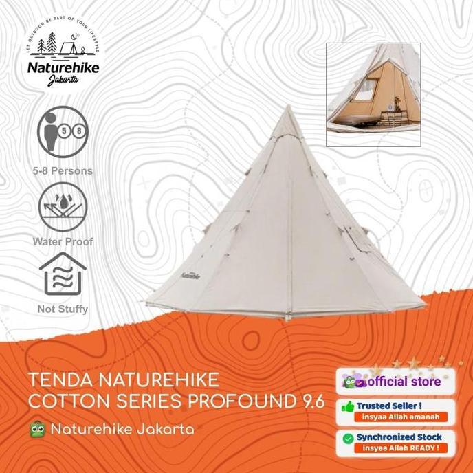 TENDA COTTON SERIES NATUREHIKE NH20ZP002 GLAMPING CAMPING SAFARI