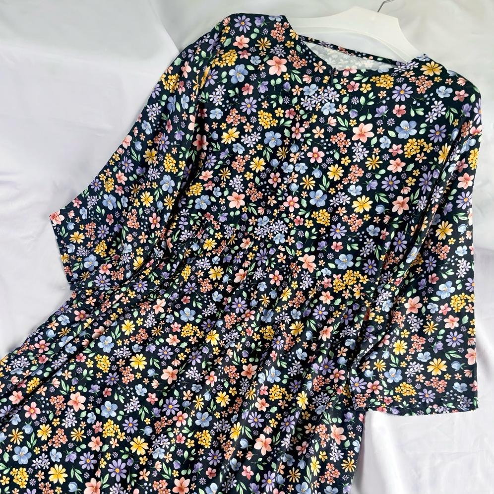 Termurah Daster Lengan 3/4 Rayon Premium Busui Friendly | Homedress Wanita Daster 7/8 Motif
