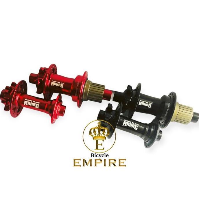 Nautilus Hub Freehub Sepeda Ratchet Rakac 32 Hole TA Thru Axle Boost Microspline Bicycle Empire
