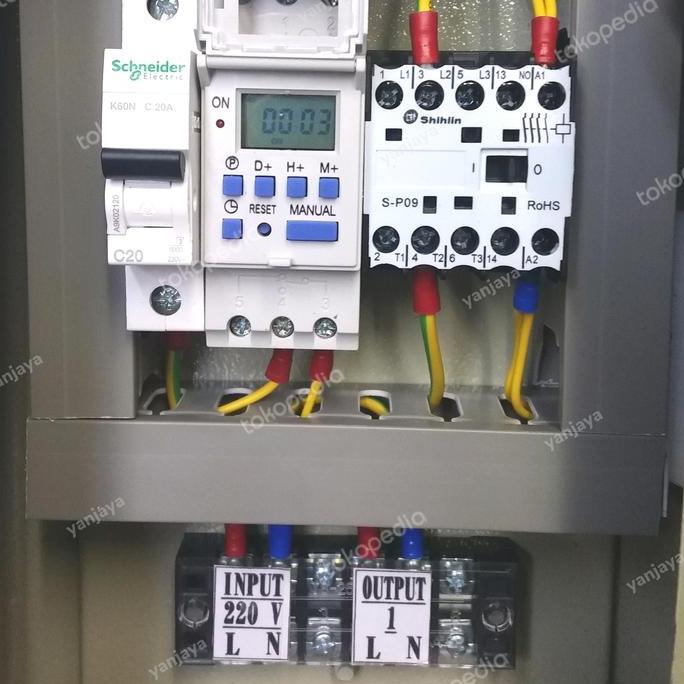 pt.berkah1 / panel timer digital weekly auto dan manual/timer lampu/timer digital Diskon
