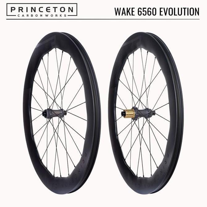 Wheelset  PRINCETON Carbon Works Wake 6560 Evolution Disc Brake - Hub Tactic | Black Matt Decal