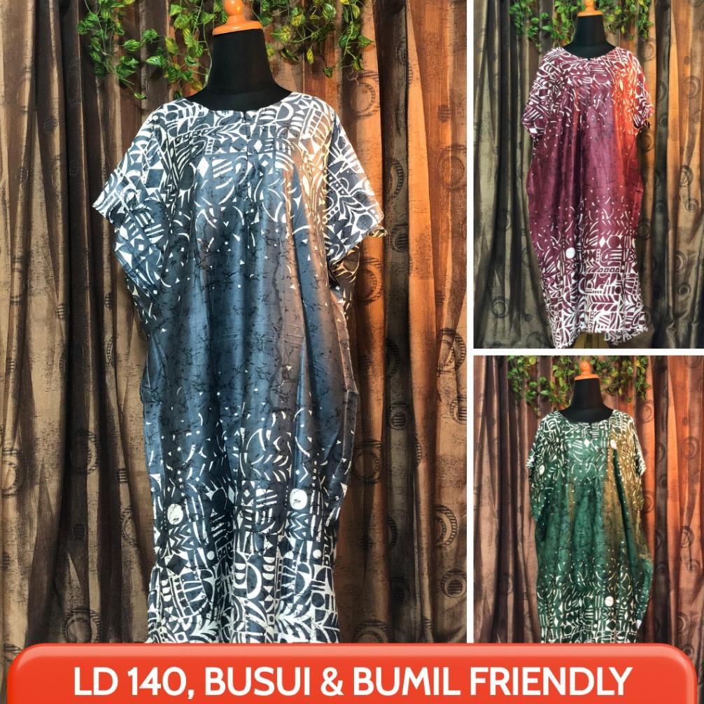 Bergaransi Daster Jumbo Ld 140 (Muat Bb 60-110Kg) Rayon Premium Adem Busui Kekinian - Daster Jumbo B