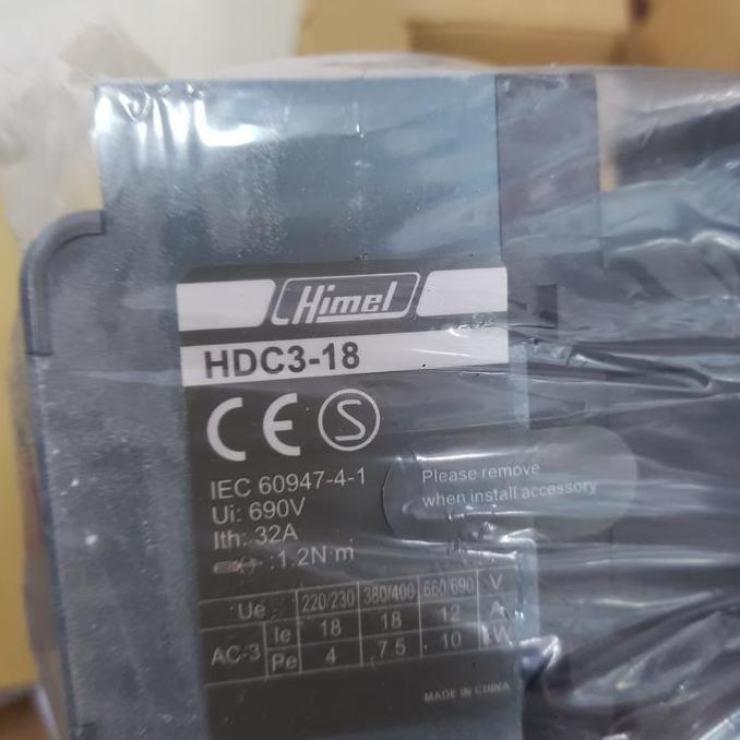 pt.dewicitraresmi / kontaktor Himel HDC3-18 Diskon