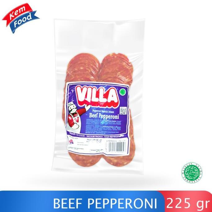 Galax- Leggero- Villa Beef Pepperoni Topping Pizza, Roti Dan Kue - 5Gr