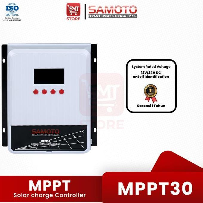 Samoto MPPT30A MPPT 30A Solar Charger Controller Panel Surya For 12V 24V