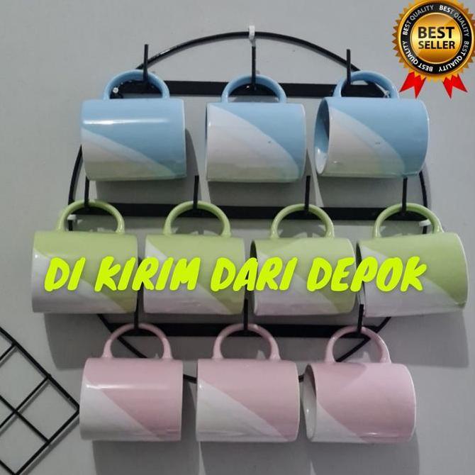 Rak gelas / rak gelas gantung / rak gelas dinding / rak gelas susun KS