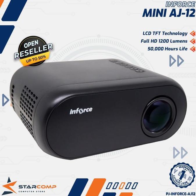 Lcd Projector Inforce Mini Aj12 Proyektor Aj-12 Portable