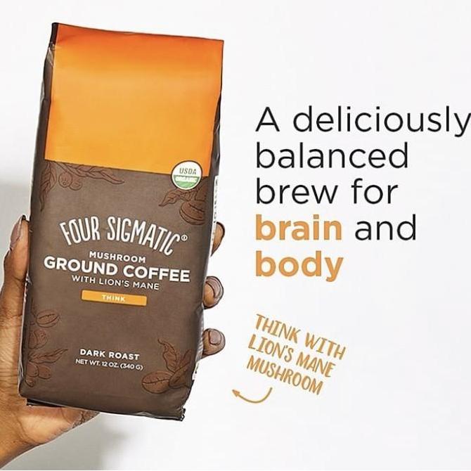 Four Sigmatic Ground Mushroom Coffee Lions Mane Chaga Adaptogens - Original