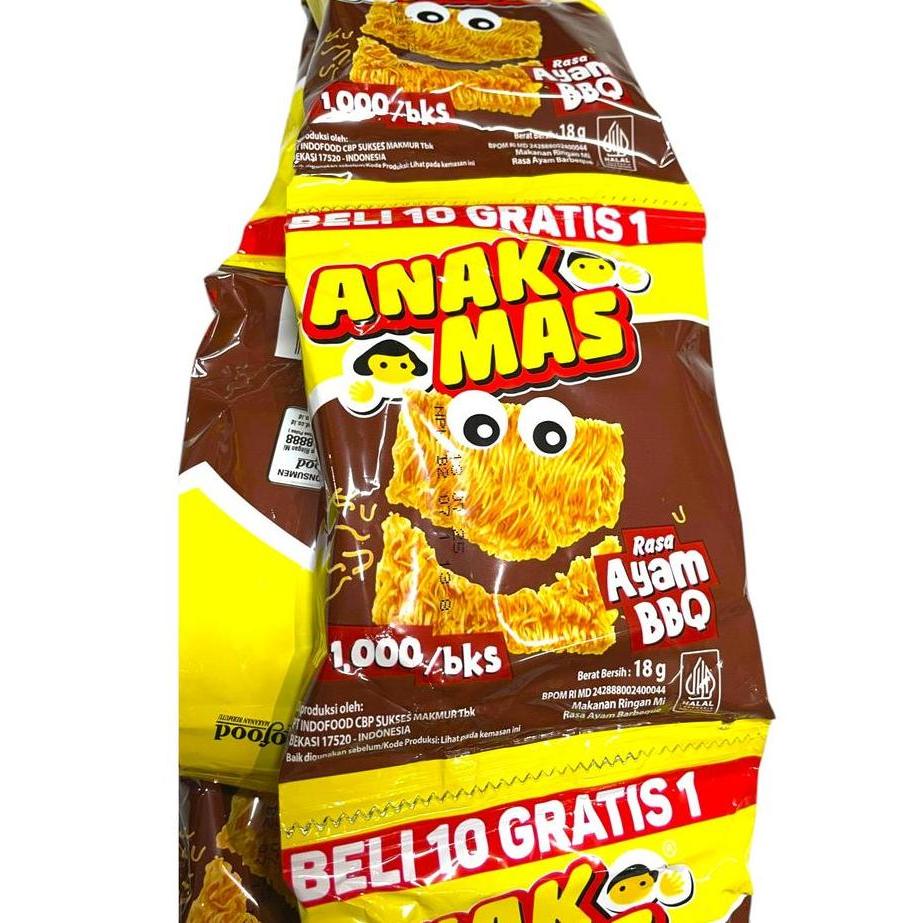 Nui- Mie Anak Mas Jajanan Jadul 1 Renceng Isi 10