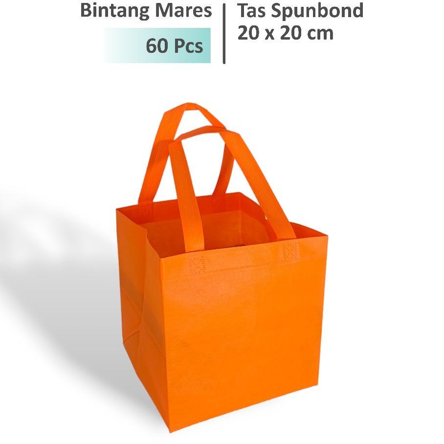 (60 Pcs) Tas Hajatan 20X20 Tinggi 26 Cm / Tas Box Nasi / Tas Hajatan Spunbond