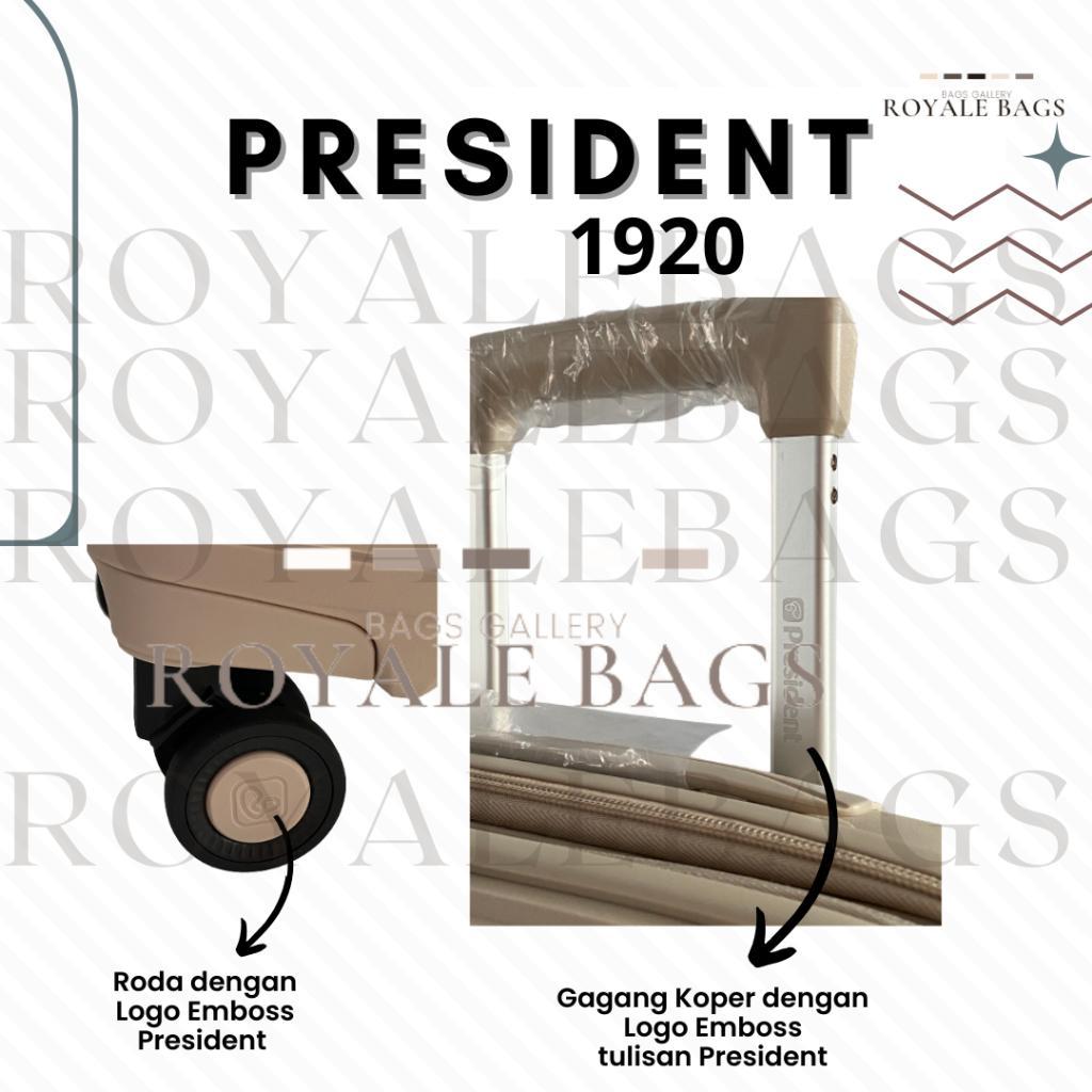 President Series Tas Koper 20 Inch Original / Koper 24 Inch Fiber Resleting Tsa Lock - Expandable Zi