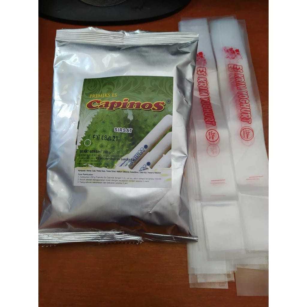 Paket Hemat Capinos Es Yogurt 250Gr + Kemasan Plastik Yogurt 50Pcs