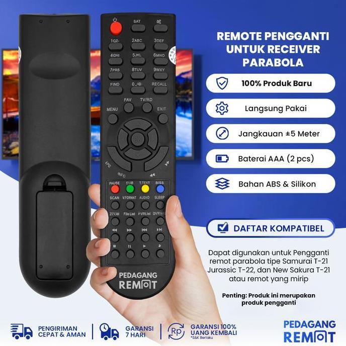 Ready Remot Pengganti Untuk Remote Receiver Parabola Tanaka T-21Remot Remote Receiver Parabola Tanak