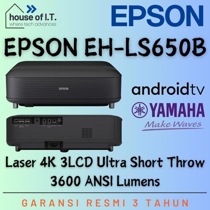 Epson Eh-Ls650B 4K Pro-Uhd Smart Laser Projection Tv