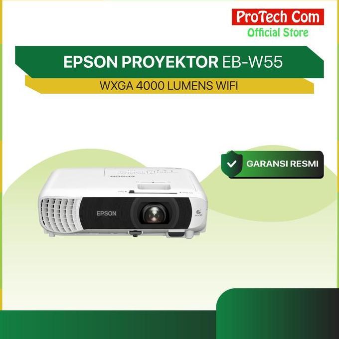 Epson Proyektor Eb-W55 Wxga 4000 Lumens Wifi