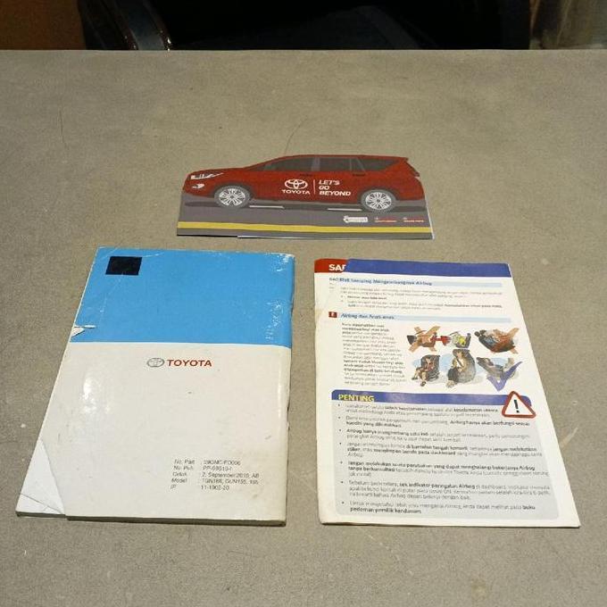 Buku Manual Book Fortuner VRZ 2016 2017 2018 2019 2020 Original Bekas murah