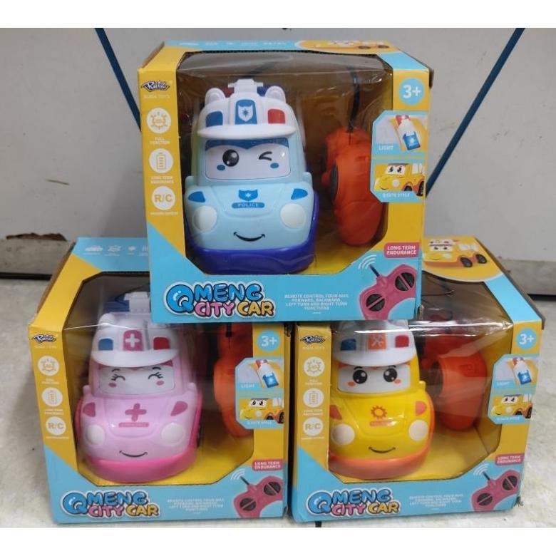 NEW DEALS MAINAN MOBIL POLICAR RC CAS - MOBIL REMOTE CONTROL MURAH - MOBIL ANAK RC MURAH - POLI CAR 