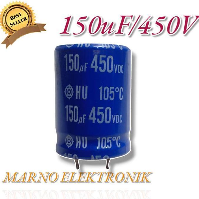 ELCO CAPASITOR 150UF 450V 150 UF 450 V 150 MIKRO MICRO KAPASITOR VOLT A2162