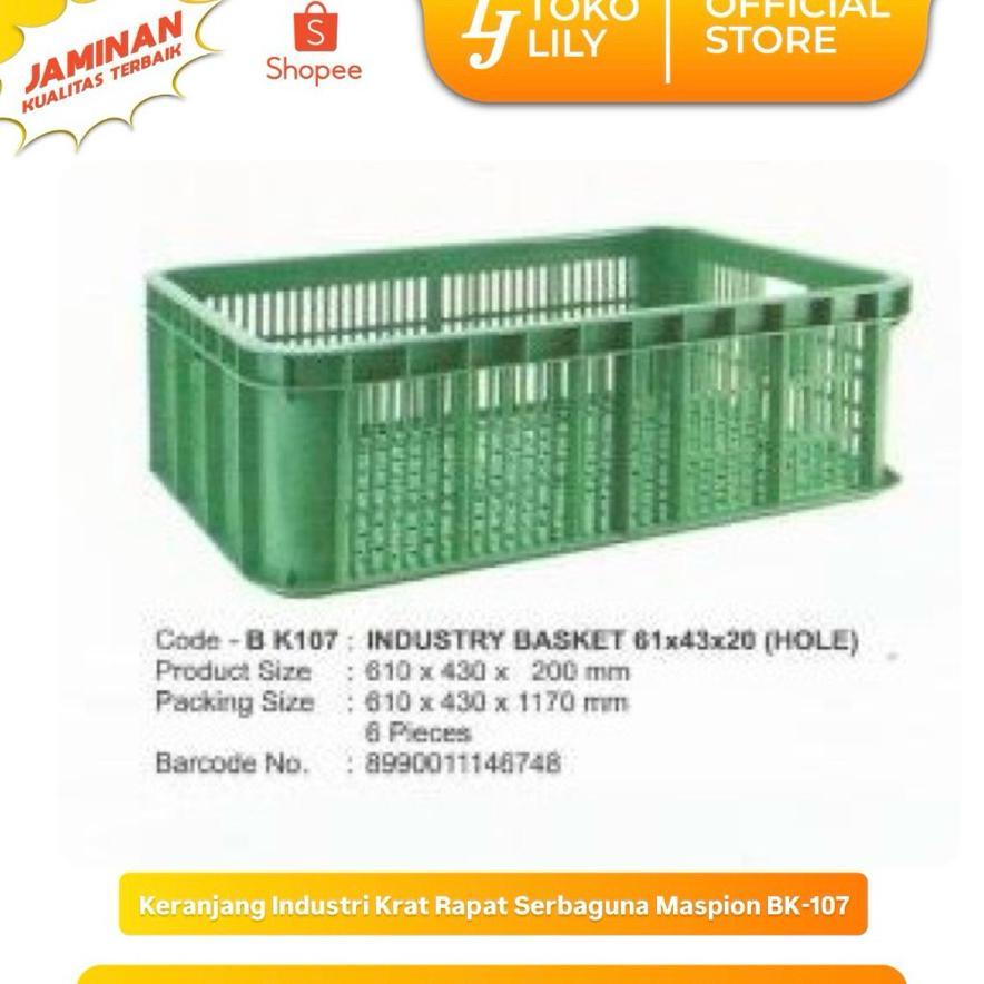 Keranjang Industri Krat Berlubang Serbaguna Maspion Bk-107