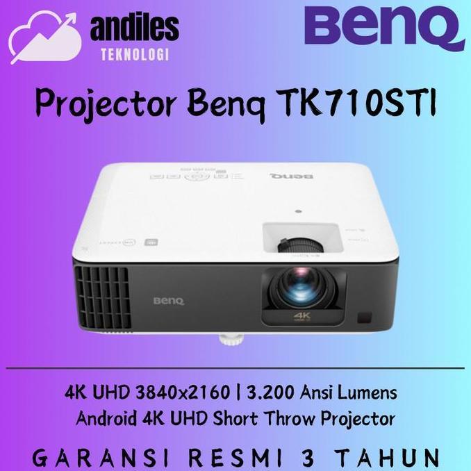 Proyektor Benq Tk710Sti 4K Gaming Casual Laser 4K Short Throw Projector Android
