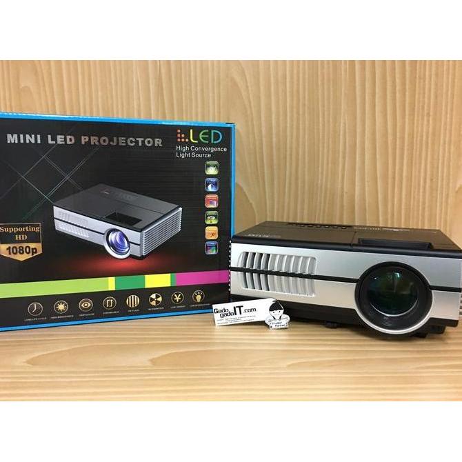 Mini Projector/Proyektor Mini Led Portable Eug 600D Support Hd 1080P