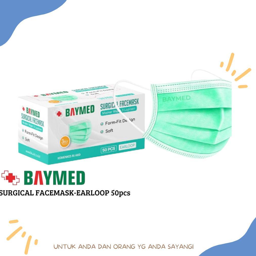 BAYMED MASKER EARLOOP CANTOL Medis // Masker SURGICAL Mask Earloop 50pcs