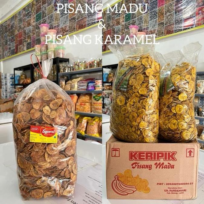 [1 Ball Keripik Pisang Madu & Pisang Karamel