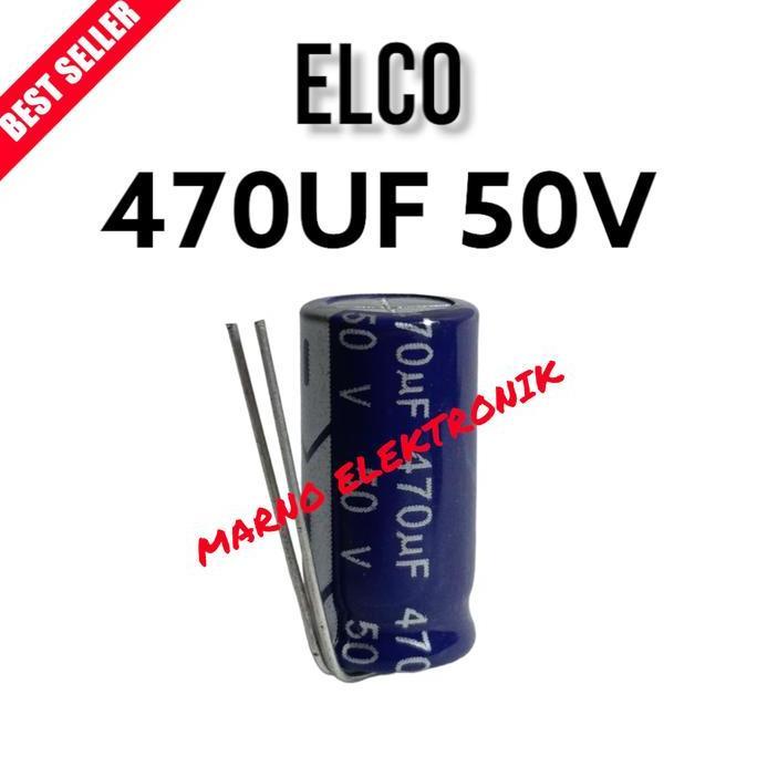 KAPASITOR CAPASITOR ELCO 470UF 50V 470 UF 50 V ASLI ORI ORIGINAL A2162