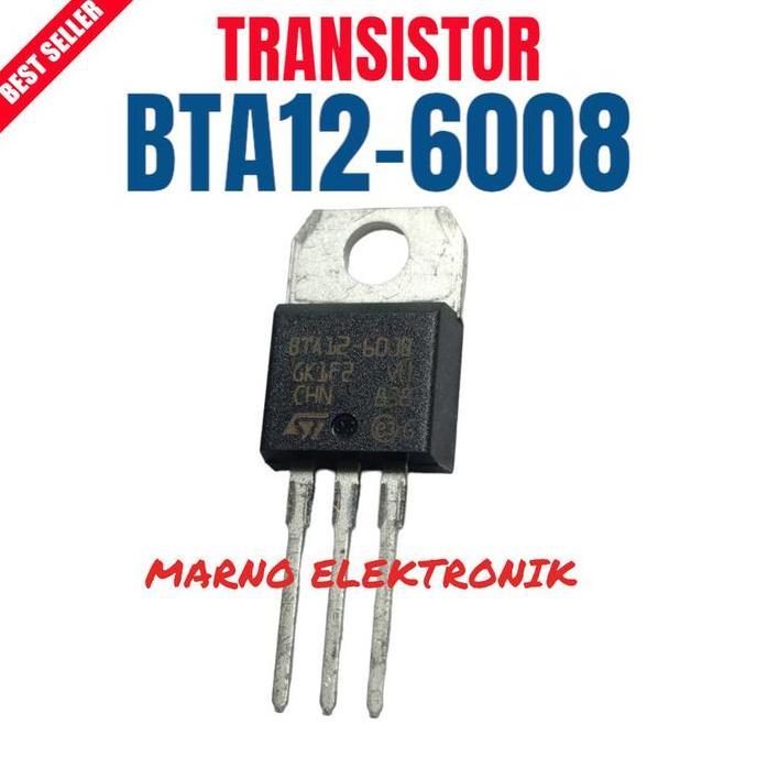 TRANSISTOR TR BTA12-6008 BTA 126008 BTA12 BTA 12 ASLI ORI ORIGINAL A2162