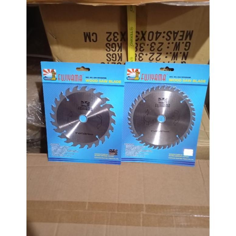 Fujiyama Saw blade 6 inch Mata gergaji bulat bundar 6 inch potong dan belah kayu