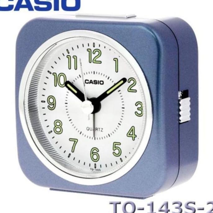 CASIO JAM MEJA TQ 143 WEKER ANALOG BEEP ALARM CLOCK QUARTZ