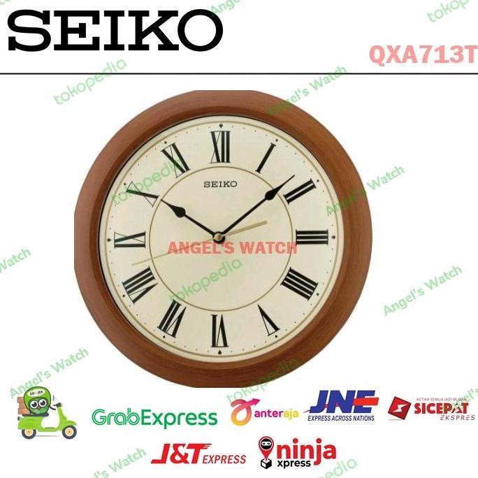 Jam Dinding Seiko QXA713T QXA713 WOODEN CASE JAPAN ORINAL SEIKO