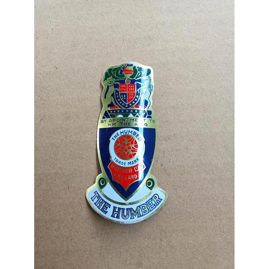 Emblem sepeda onthel The Humber England Aluminium