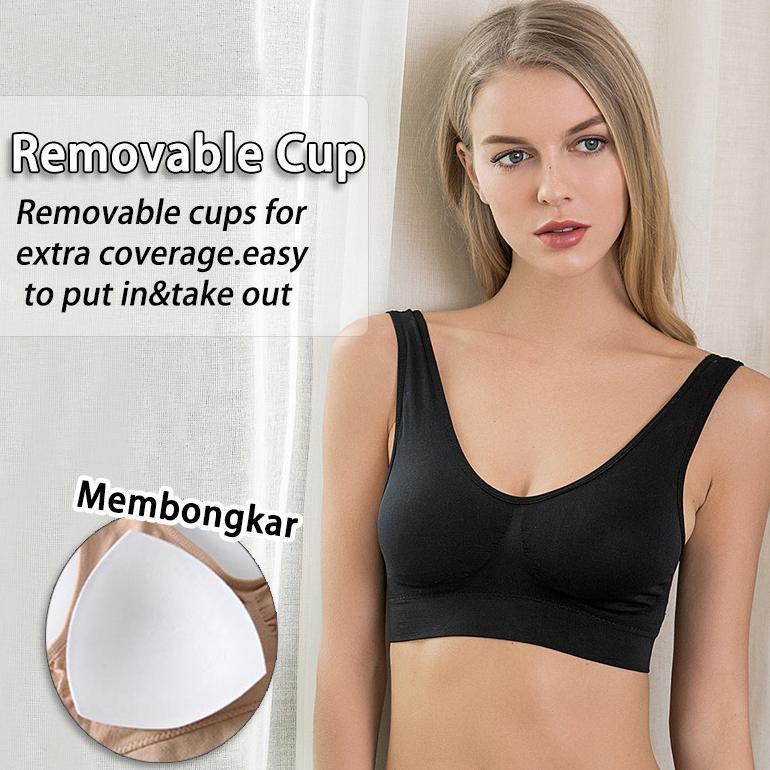 NEW AIMER SPORT BRA SEAMLESS BUSA JUMBO GYM TANPA KAWAT BRA OLAHRAGA WANITA 811