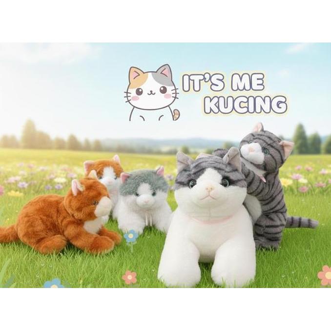 BONEKA KUCING dan HARIMAU Lucu ukuran M L XL lucu Dolls boneka kucing Toys