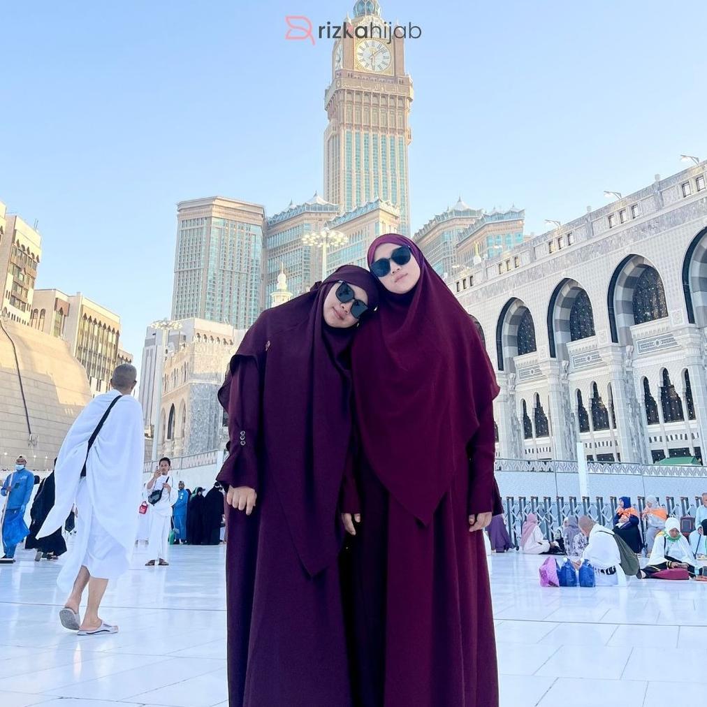 recommended rizka hijab - shafeeya abaya set french khimar