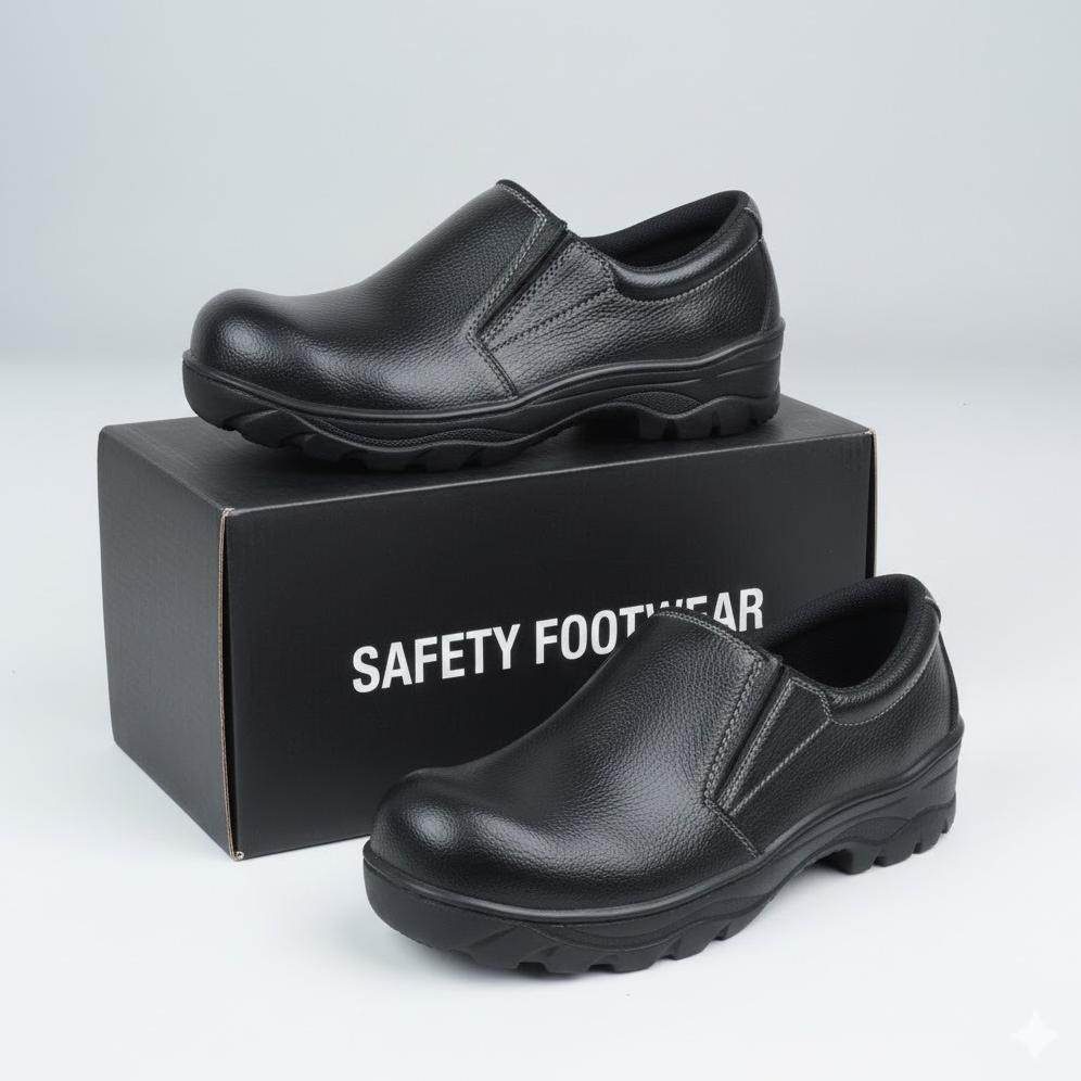 cuci gudang sepatu safety boots pendek tali/sepatu safety ujung besi/sepatu safety lapangan/sepatu b